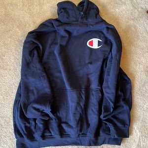 Navy Blue Champion Hoodie 4XL
